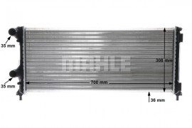 Mahle Original Радиатор охлаждения двигателя Mahle MAHLE ORIGINAL CR 1448 000S - Заображення 12