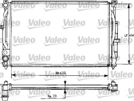 Valeo Радиатор, охлаждение двигател VALEO VL731537 - Заображення 1