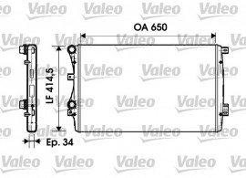 Valeo Радиатор, охлаждение двигател VALEO VL732872 - Заображення 1
