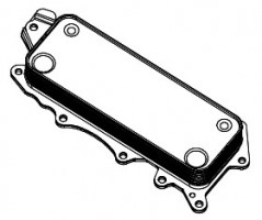 Радиатор масляный Mercedes-Benz ML/GL (W164/165) (05-) 3.0D (LOc 1507) Luzar