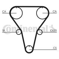 Contitech Ремень ГРМ Conti CONTITECH CT769 - Заображення 3