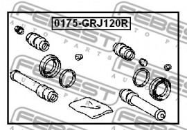 Febest Ремкомплект тормозного суппорта FEBEST 0175-GRJ120R - Заображення 2