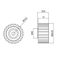 Gmb Ролик натяжной GMB GT50540 - Заображення 1