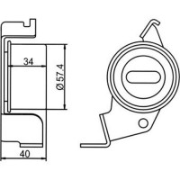 Gmb Ролик натяжной GMB GT90550 - Заображення 4