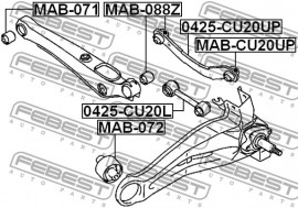 Febest Рычаг FEBEST 0425-CU20L - Заображення 2