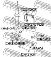 Febest Сайлентблок FEBEST CHAB-001RUB - Заображення 2