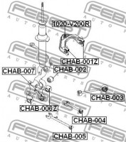 Febest Сайлентблок FEBEST CHAB-001Z - Заображення 2