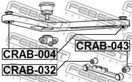 Febest Сайлентблок FEBEST CRAB-004 - Заображення 2