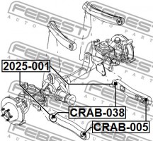 Febest Сайлентблок FEBEST CRAB-038 - Заображення 2