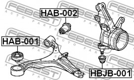 Febest Сайлентблок FEBEST HAB-001 - Заображення 2