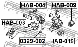 Febest Сайлентблок FEBEST HAB-003 - Заображення 2