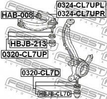 Febest Сайлентблок FEBEST HAB-008 - Заображення 2