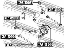 Febest Сайлентблок FEBEST HAB-100 - Заображення 2