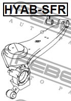 Febest Сайлентблок FEBEST HYAB-SFR - Заображення 2