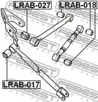 Febest Сайлентблок FEBEST LRAB-018 - Заображення 2