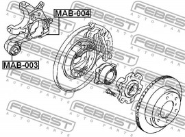 Febest Сайлентблок FEBEST MAB-003 - Заображення 2