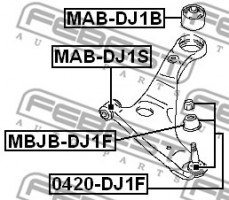 Febest Сайлентблок FEBEST MAB-DJ1B - Заображення 2