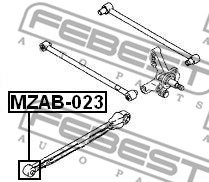 Febest Сайлентблок FEBEST MZAB-023 - Заображення 2