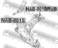 Febest Сайлентблок FEBEST NAB-001BRUB - Заображення 2