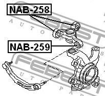 Febest Сайлентблок FEBEST NAB-258 - Заображення 2