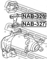 Febest Сайлентблок FEBEST NAB-327 - Заображення 2