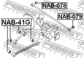 Febest Сайлентблок FEBEST NAB-41G - Заображення 2