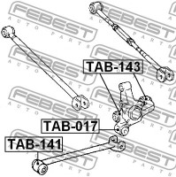 Febest Сайлентблок FEBEST TAB-141 - Заображення 2