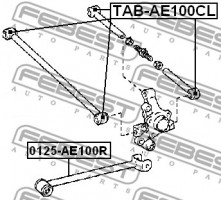 Febest Сайлентблок FEBEST TAB-AE100CL - Заображення 2