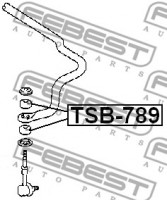 Febest Сайлентблок FEBEST TSB-789 - Заображення 2