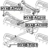 Febest Сайлентблок FEBEST HYAB-AC000 - Заображення 2