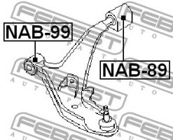 Febest Сайлентблок FEBEST NAB-99 - Заображення 2