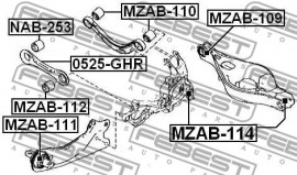 Febest Сайлентблок FEBEST MZAB-109 - Заображення 2