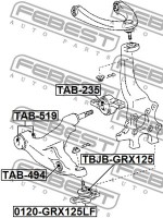 Febest Сайлентблок FEBEST TAB-519 - Заображення 2