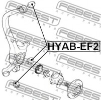 Febest Сайлентблок FEBEST HYAB-EF2 - Заображення 2