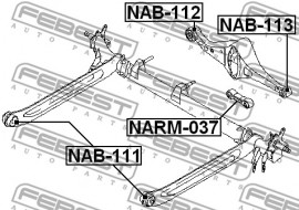 Febest Сайлентблок FEBEST NAB-111 - Заображення 2