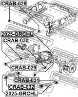 Febest Сайлентблок FEBEST CRAB-030 - Заображення 2