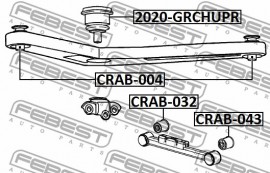 Febest Сайлентблок FEBEST CRAB-043 - Заображення 2