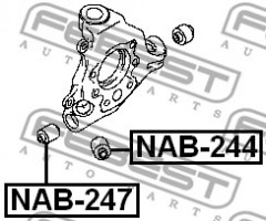 Febest Сайлентблок FEBEST NAB-247 - Заображення 2