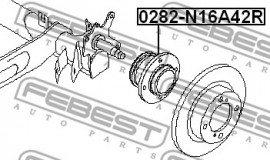 Febest Ступица FEBEST 0282-N16A42R - Заображення 2