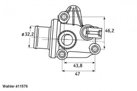 Термостат WAHLER WA411576.87D