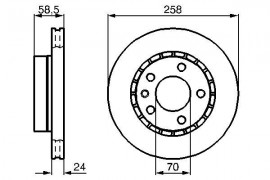 Bosch Тормозной диск BOSCH 0986478265 - Заображення 1