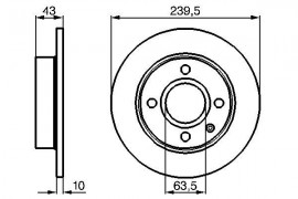 Bosch Тормозной диск BOSCH 0986478501 - Заображення 1