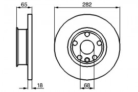 Bosch Тормозной диск BOSCH 0986478613 - Заображення 5