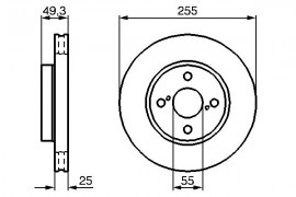 Bosch Тормозной диск BOSCH 0986479085 - Заображення 5