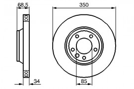 Bosch Тормозной диск BOSCH 0986479251 - Заображення 5