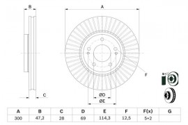 Bosch Тормозной диск BOSCH 0986479595 - Заображення 5