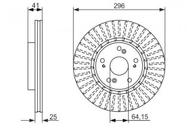 Bosch Тормозной диск BOSCH 0986479744 - Заображення 5