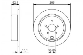 Bosch Тормозной диск BOSCH 0986479A10 - Заображення 5