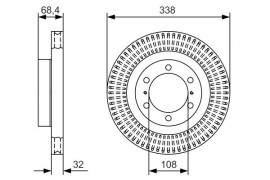 Bosch Тормозной диск BOSCH 0986479A65 - Заображення 5