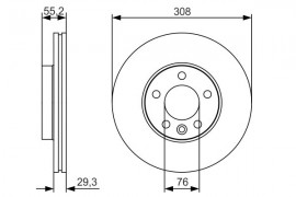 Bosch Тормозной диск BOSCH 0986479R84 - Заображення 5